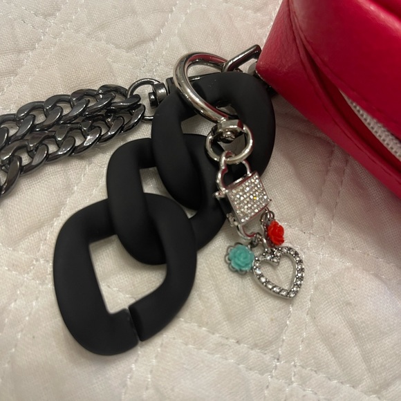 Dior authentic small wristlet with removable black chain and decorative keychain - Picture 2 of 4